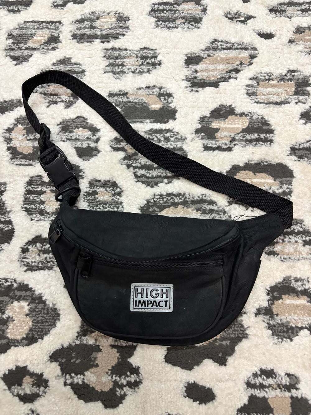 High Impact Black Waist Pack Fanny Pack